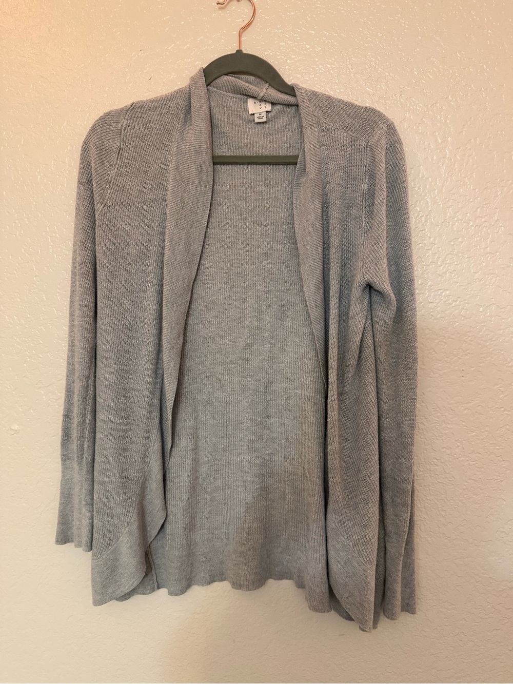 a new day Light Gray Open-Front Women's Cardigan